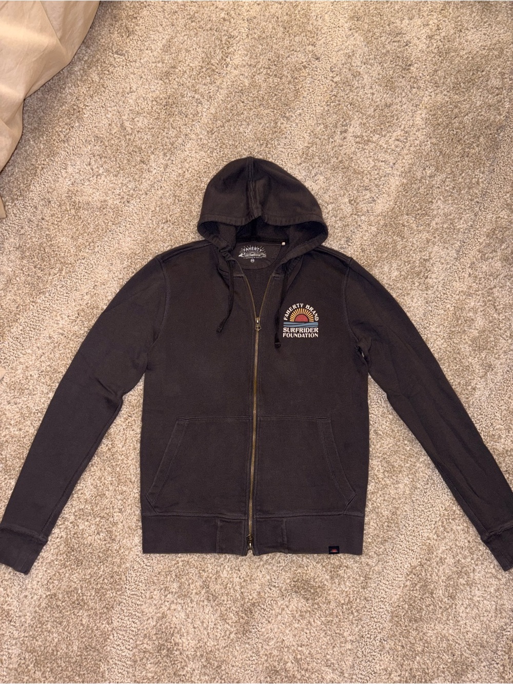 Faherty Surf Rider Foundation Zip-Up Hoodie